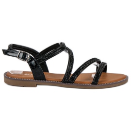 Bestelle Czarne Kobiece Sandały