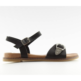 Sandałki damskie czarne F5910 black