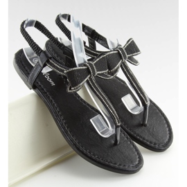 Sandałki japonki czarne LS-89080 Black