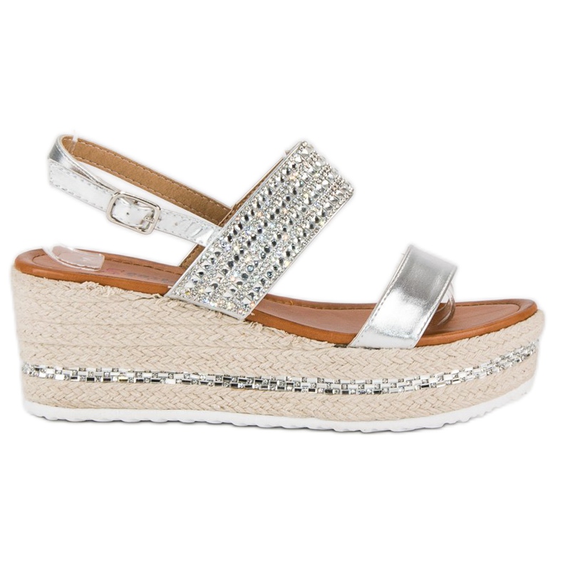 Seastar Espadryle na koturnie szare