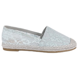 Seastar Szare Koronkowe Espadryle