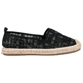 Seastar Koronkowe Espadryle czarne