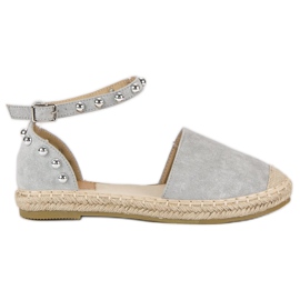 Bestelle Szare espadryle