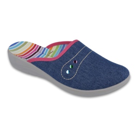 Befado obuwie damskie pu 552D009 granatowe