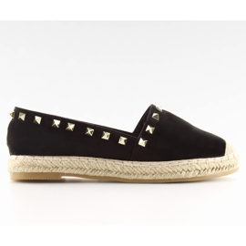 Espadryle z ćwiekami czarne BB12P black