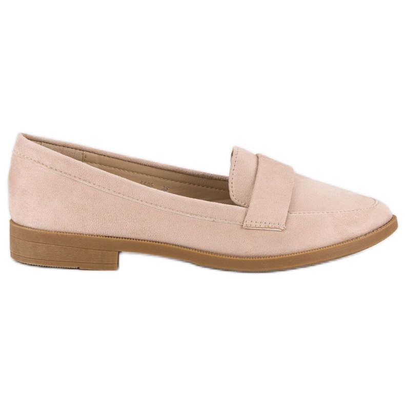 Small Swan Zamszowe mokasyny brązowe