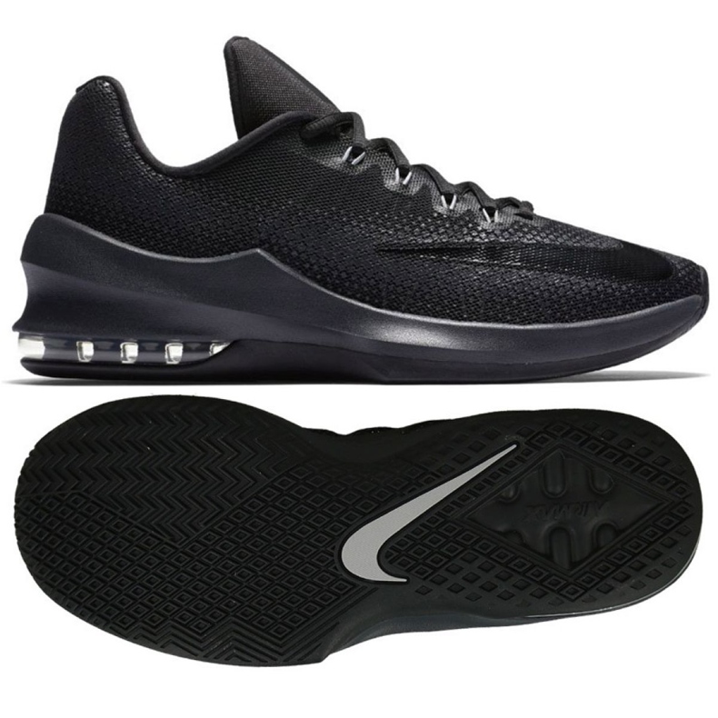 Buty koszykarskie Nike Air Max Infuriate Low M 852457-001 czarne czarne