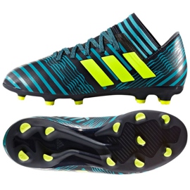 Buty piłkarskie adidas Nemeziz 17.3 Fg Jr niebieskie