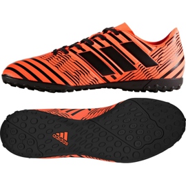 Buty piłkarskie adidas Nemeziz 17.4 Tf M S76979 pomarańczowe pomarańczowe
