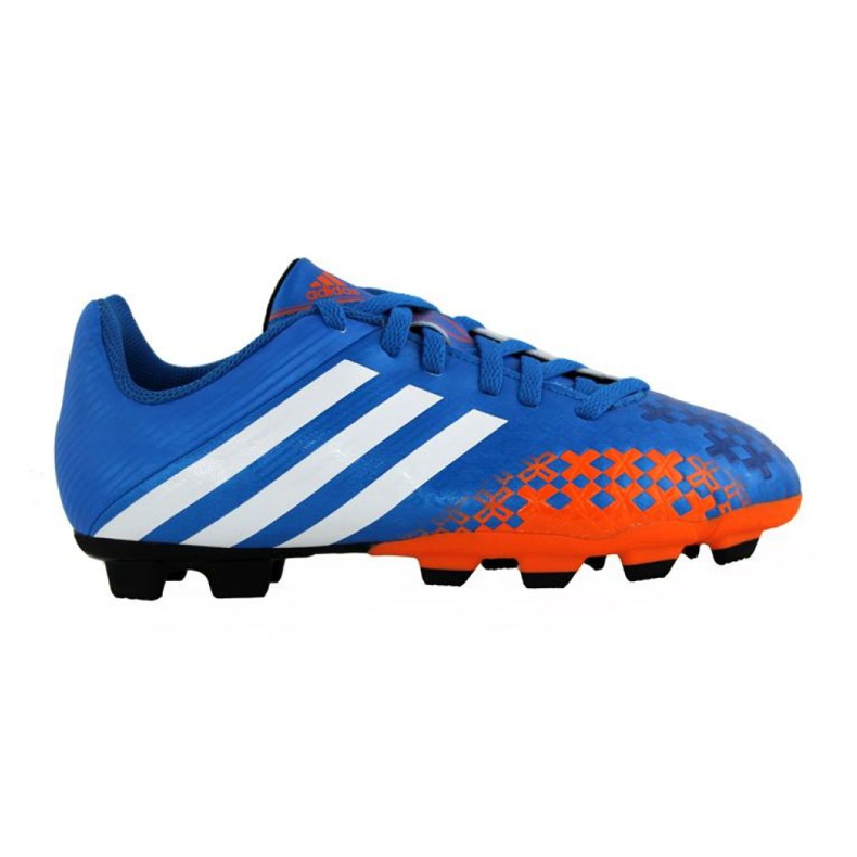 Buty piłkarskie adidas Predito Lz Fg Junior Q21735 niebieskie niebieskie