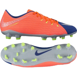 Buty piłkarskie Nike Hypervenom Phelon Iii Fg M 852556-409 czarny, fioletowy, pomarańczowy pomarańczowe