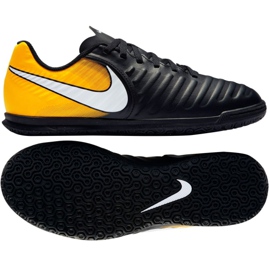 Buty halowe Nike TiempoX Rio Iv Ic Jr 897735-008 czarne wielokolorowe