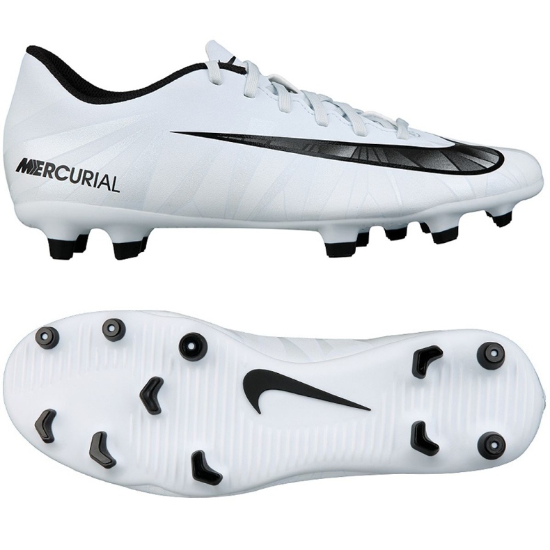 Buty piłkarskie Nike Mercurial Vortex Iii CR7 Fg M 852535-401 białe wielokolorowe