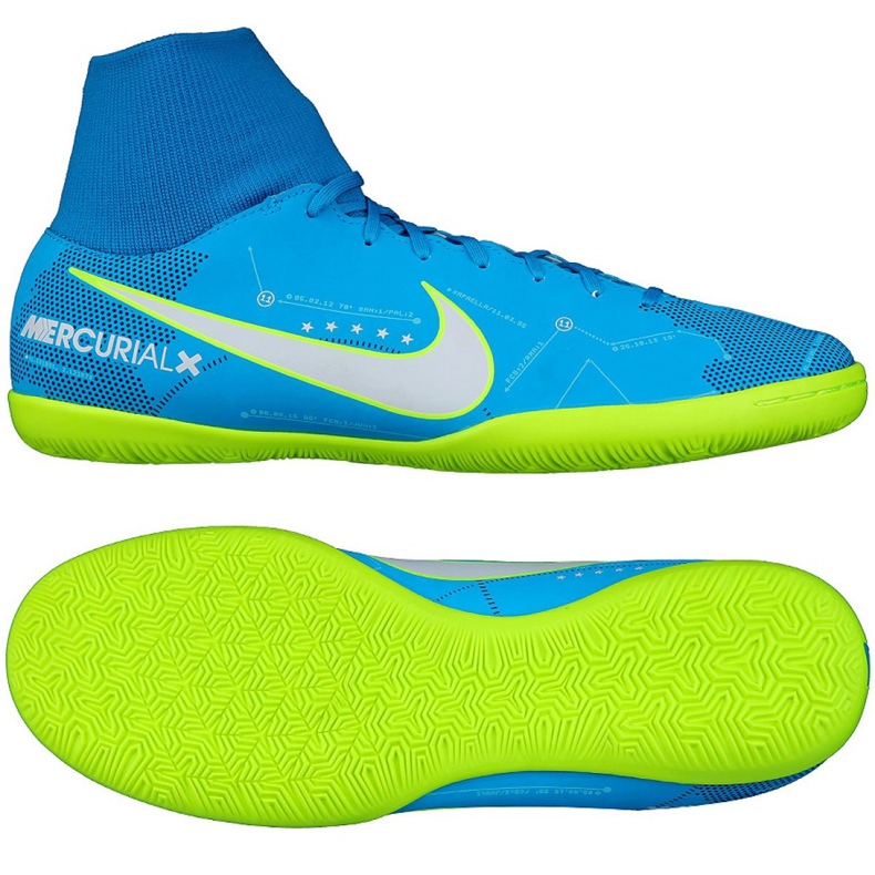 Buty halowe Nike Mercurial Victory 6 Df Njr Ic 921515-400 niebieskie niebieskie