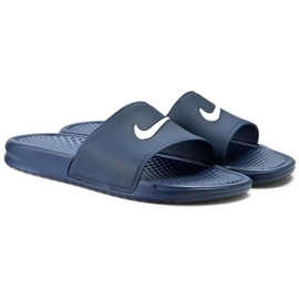 Klapki Nike Sportswear Benassi Shower Slide M 819024-410 granatowe