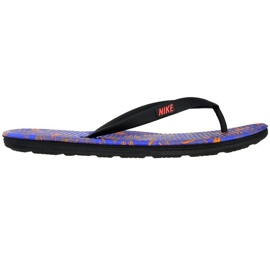 Klapki Nike Solarsoft Thong Ii Print M 511365-064 czarne fioletowe