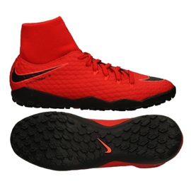 Buty piłkarskie Nike Hypervenomx Phelon Iii Df Tf M 917769-616 czerwone czerwone