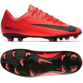 Buty piłkarskie Nike Mercurial Vapor Xi Fg Jr 903594-616 wielokolorowe czerwone