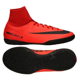 Buty halowe Nike MercurialX Victory 6 Df Ic Jr 903599-616 czerwone czerwone