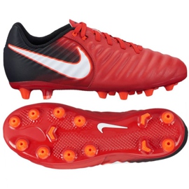 Buty piłkarskie Nike Jr Tiempo Ligera Iv czerwone