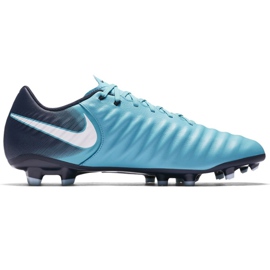 Buty piłkarskie Nike Tiempo Ligera Iv Fg M 897744-414 niebieskie