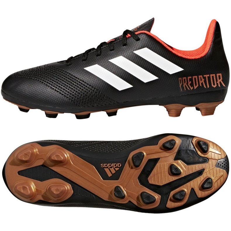 Buty piłkarskie adidas Predator 18.4 FxG Jr CP9243 czarne czarne