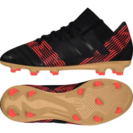 Buty piłkarskie adidas Nemeziz 17.3 Fg Jr CP9165 czarne czarne