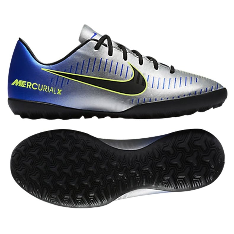 Buty piłkarskie Nike MercurialX Victory Vi Neymar Tf Jr 921494-407 niebieskie wielokolorowe