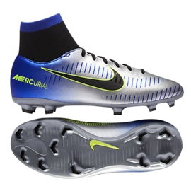 Buty piłkarskie Nike Mercurial Victory Vi Df Neymar Fg Jr 921486-407 wielokolorowe srebrny