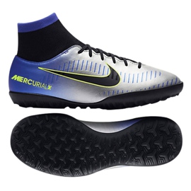 Buty Nike MercurialX Jr Victory Vi Neymar Df Tf 921492-407 wielokolorowe szare