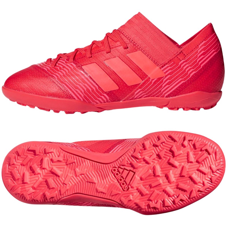 Buty piłkarskie adidas Nemeziz Tango 17.3 Tf Jr CP9238 czerwone wielokolorowe