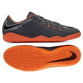Buty piłkarskie Nike Hypervenom Phantom 3 Academy Ic M AH7278-081 szare szare