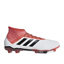 Buty piłkarskie adidas Predator 18.2 Fg M CM7666 białe wielokolorowe