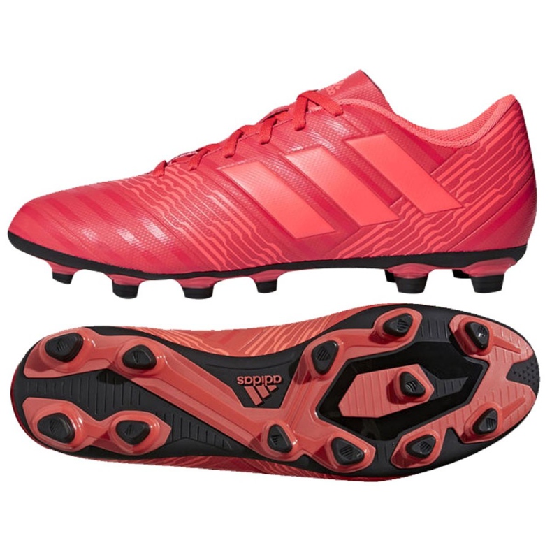Buty piłkarskie adidas Nemeziz 17.4 FxG M CP9007 czerwone wielokolorowe