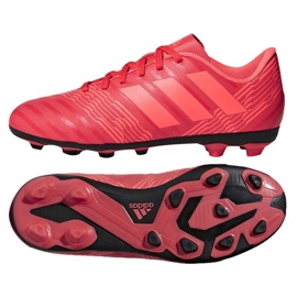 Buty piłkarskie adidas Nemeziz 17.4 FxG Jr CP9207 czerwone czerwone