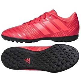 Buty piłkarskie adidas Nemeziz Tango 17.4 Tf Jr CP9215 czerwone wielokolorowe