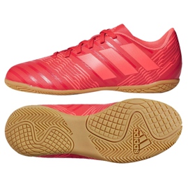 Adidas Buty halowe Nemeziz Tango 17.4 In Jr CP9222 czerwone wielokolorowe