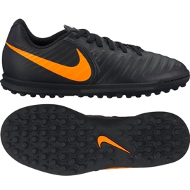 Buty piłkarskie Nike LegendX 7 Club Tf Jr AH7261-080 czarne czarne
