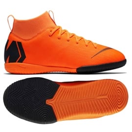 Buty halowe Nike Mercurial SuperflyX 6 Academy Gs Ic Jr AH7343-810 pomarańczowe pomarańczowe