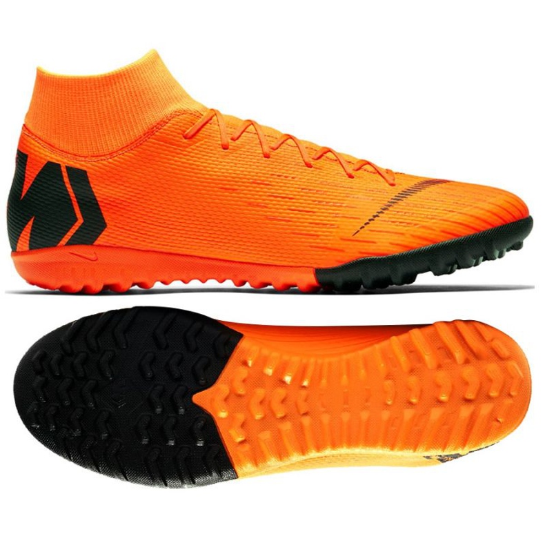 Buty piłkarskie Nike Mercurial SuperflyX 6 Academy Tf M AH7370-810 pomarańczowe pomarańczowe