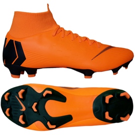 Buty piłkarskie Nike Mercurial Superfly 6 Pro Fg M AH7368-810 pomarańczowe pomarańczowe