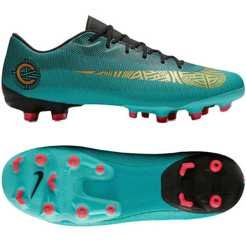 Buty piłkarskie Nike Mercurial Vapor 12 Academy CR7 MG M AJ3721-390 zielone