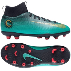 Buty piłkarskie Nike Mercurial Superfly 6 Club CR7 Mg Jr AJ3115-390 niebieskie niebieskie