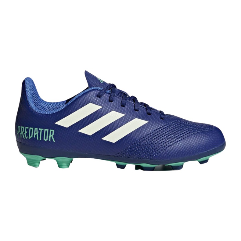 Buty piłkarskie adidas Predator 18.4 FxG Junior CP9242 wielokolorowe niebieskie