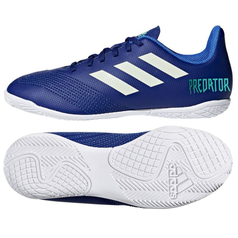 Buty halowe adidas Predator Tango 18.4 In Jr CP9104 niebieskie niebieskie