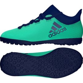 Buty piłkarskie adidas X Tango 17.3 Tf Jr CP9027 niebieskie wielokolorowe