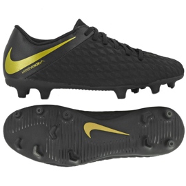 Buty piłkarskie Nike Hypervenom Phantom 3 Club Fg 3 M AJ4145-090 czarne czarne