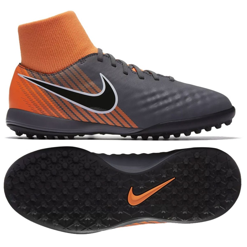 Buty piłkarskie Nike Magista Obrax 2 Academy Df Tf Jr AH7318-080-S szare szare