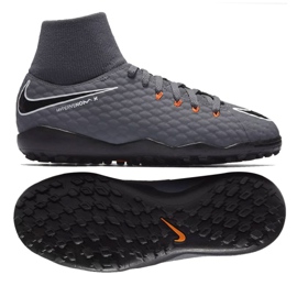 Buty piłkarskie Nike Hypervenom PhantomX 3 Academy Df Tf Jr AH7293-081-S szare szare