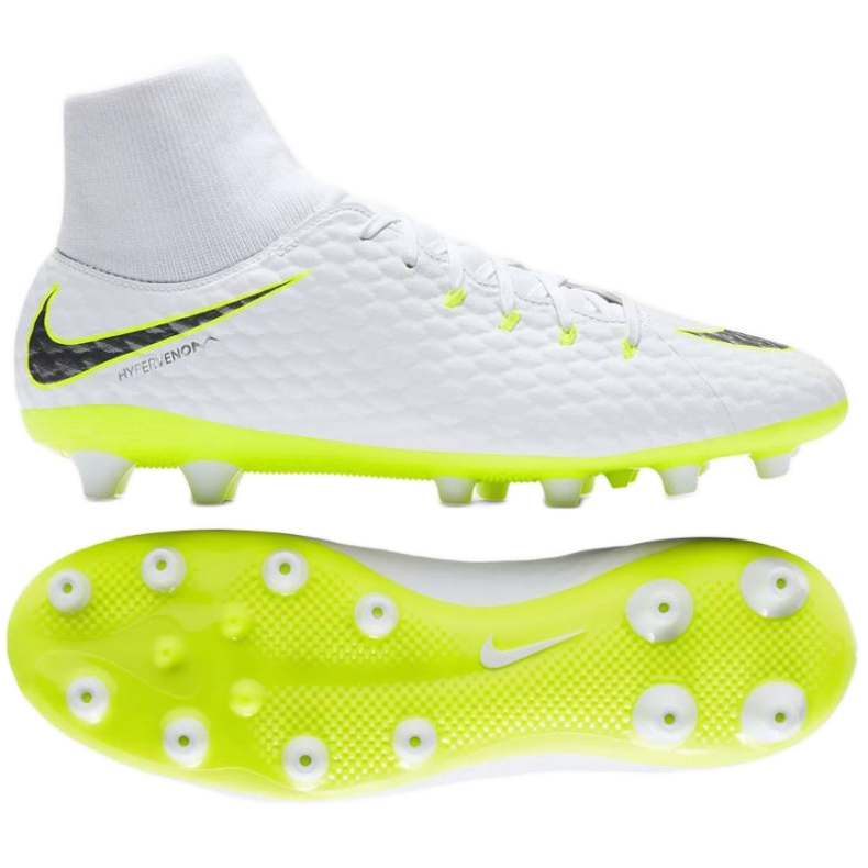 Buty piłkarskie Nike Hypervenom Phantom 3 Academy DF AG M AH7266-107 białe